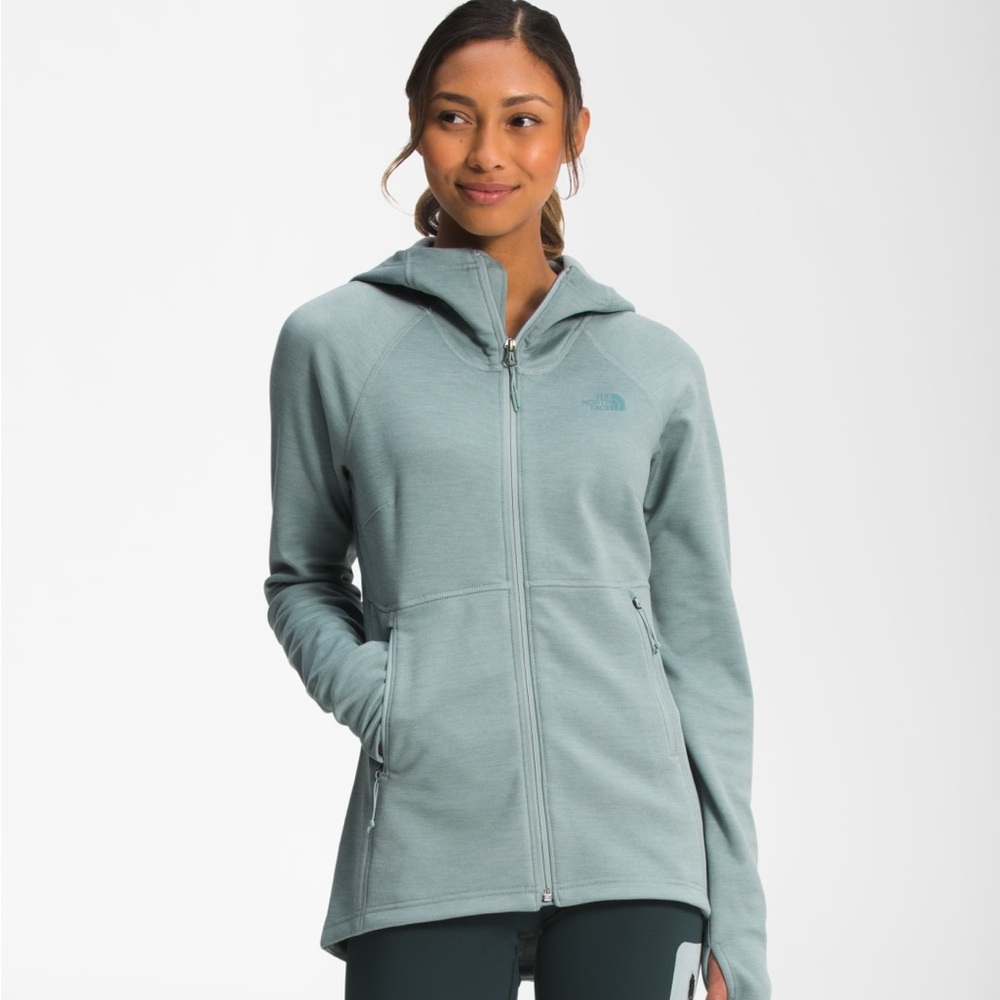 North Face Women's Canyonlands Hoodie, Med In Silver Blue Heather MSRP $90